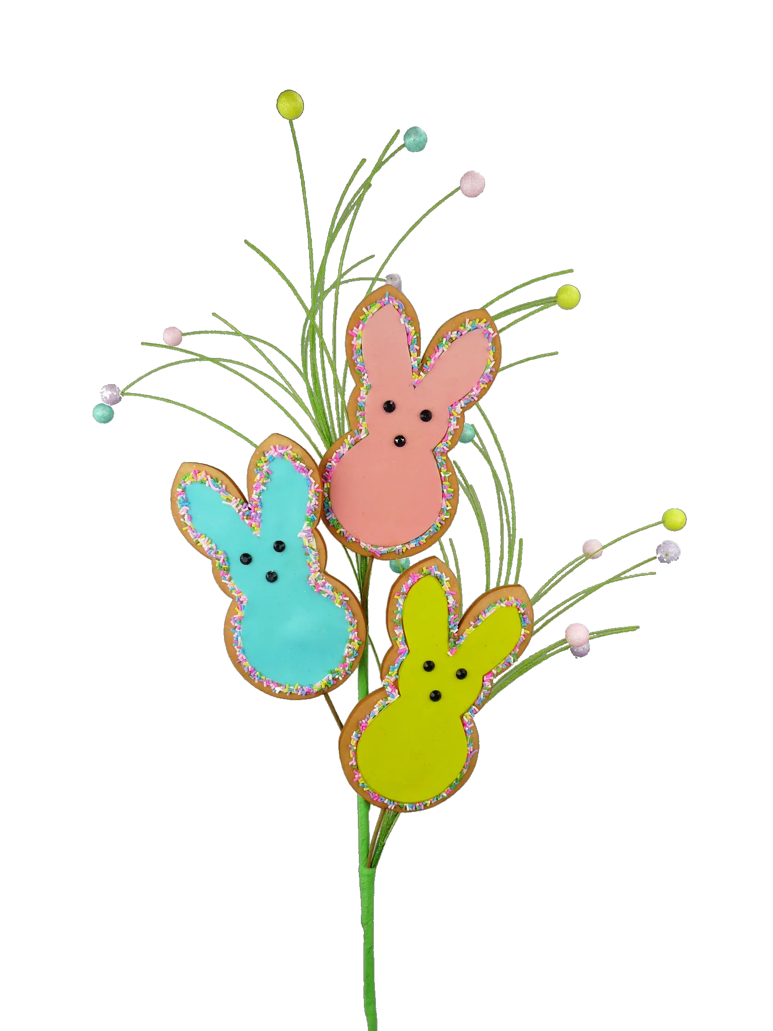 27" Bunny Cookie Spray with 3 Stems 62901EAS