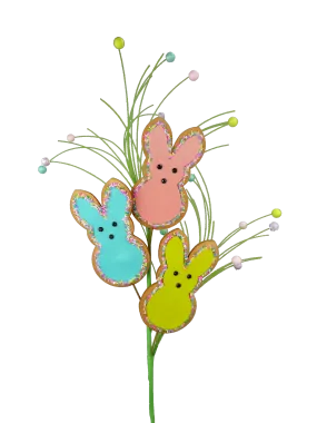 27" Bunny Cookie Spray with 3 Stems 62901EAS