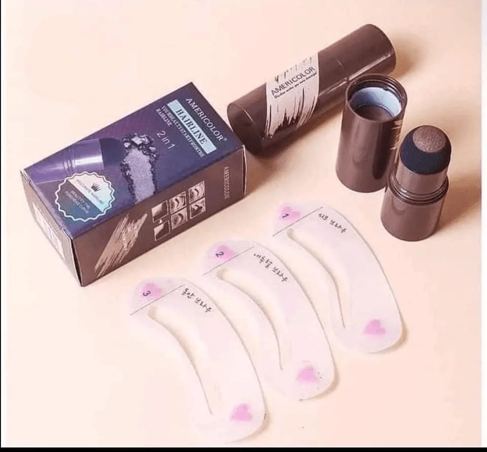 Americolor Hairline 2 in 1 Eyebrow Stamp Shaping Kit Brow Powder