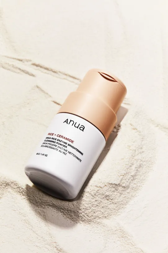 ANUA Rice 70 ceramide glow milk cleansing powder باودر تنظيف البشرة بالارز والسيراميد والحليب من انوا