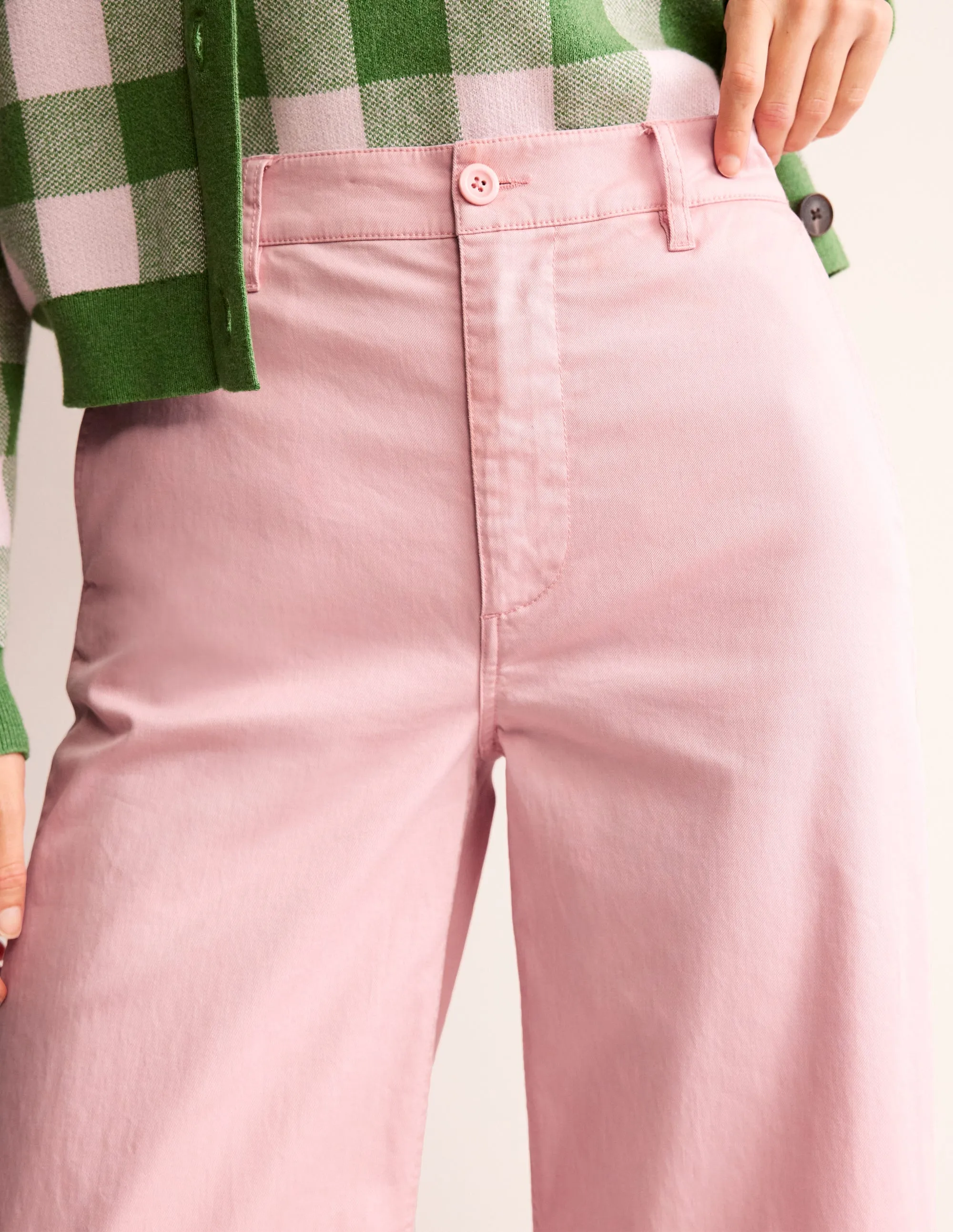 BARNSBURY WIDE LEG CHINO-Blush