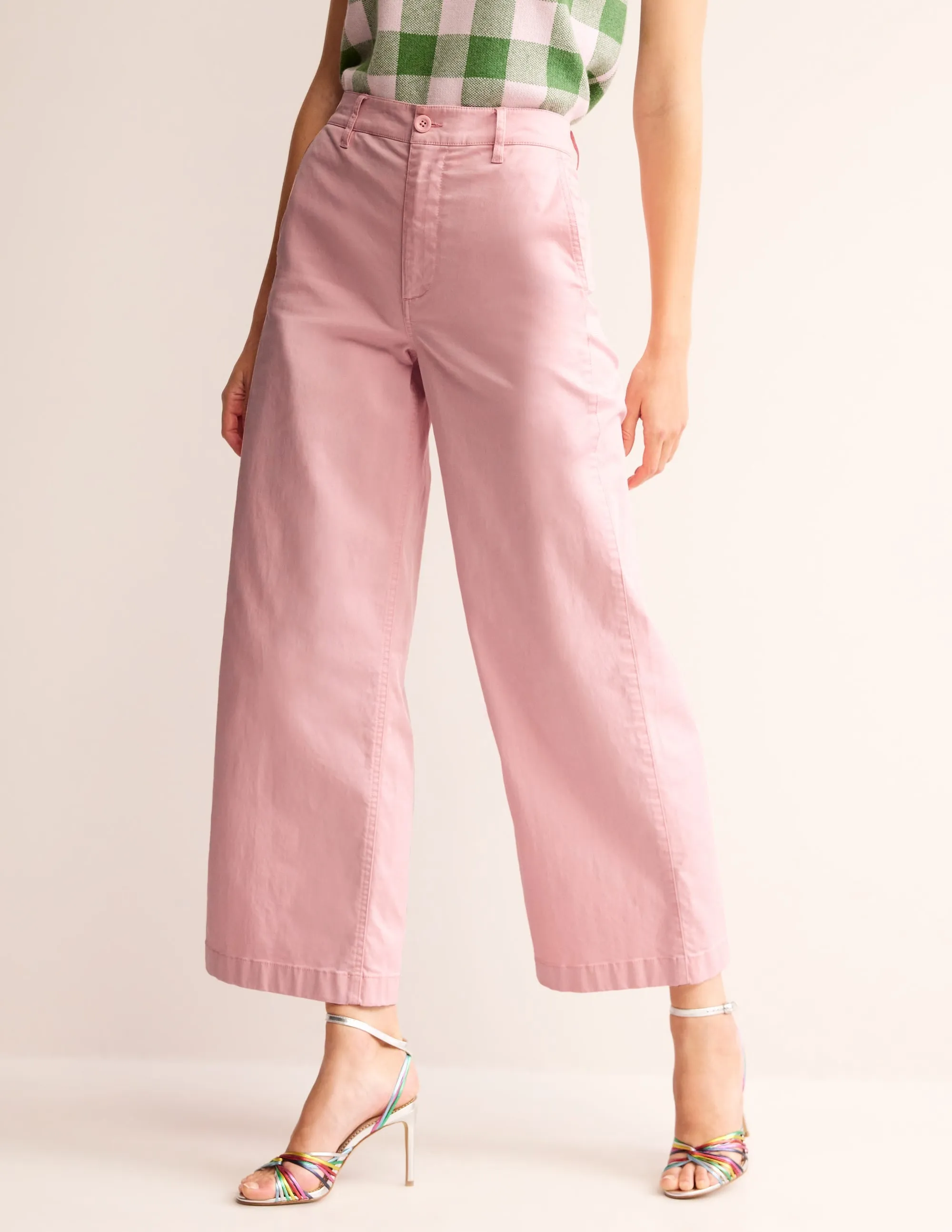 BARNSBURY WIDE LEG CHINO-Blush