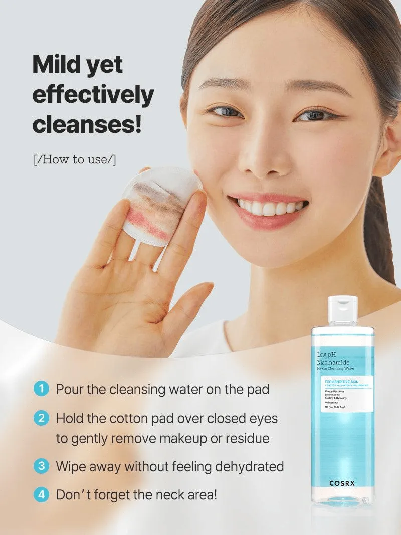 COSRX Low pH Niacinamide Micellar Cleansing Water - 400ml