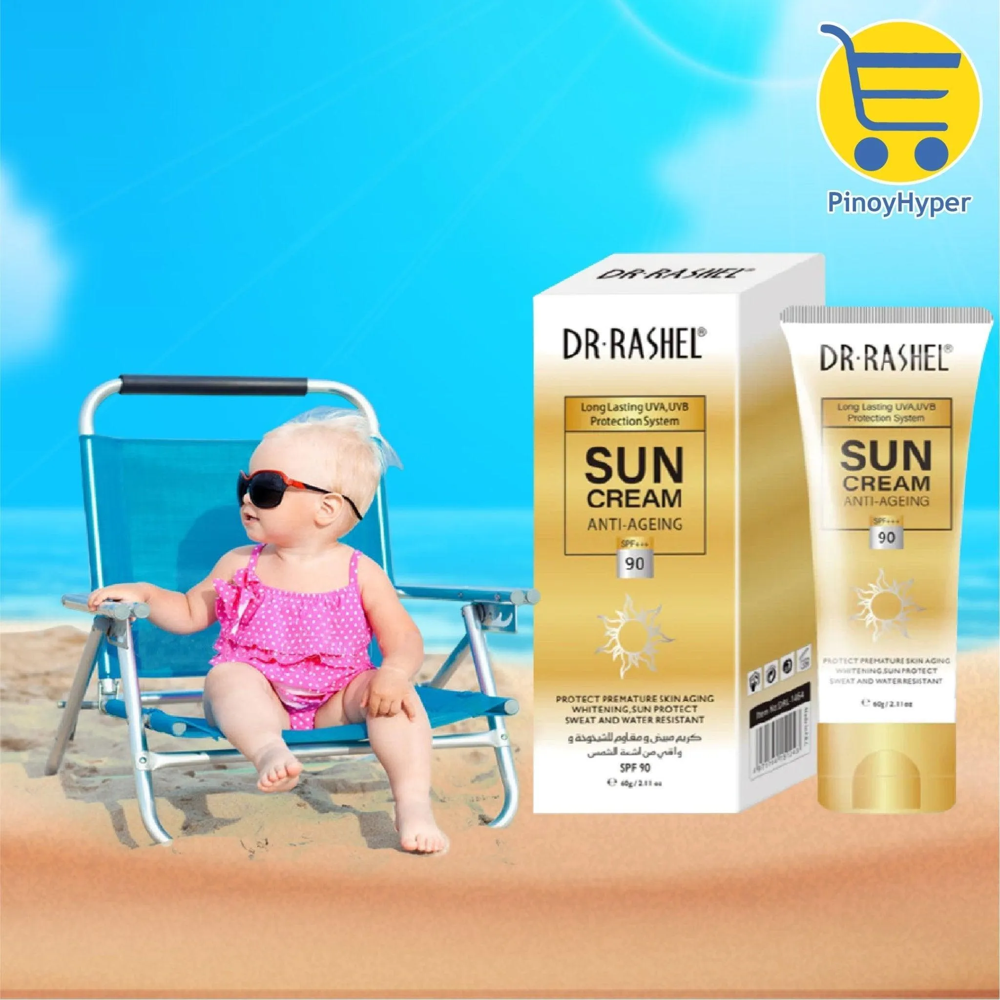 Dr.Rashel Sun Cream Anti-Ageing SPF  90 - 60g