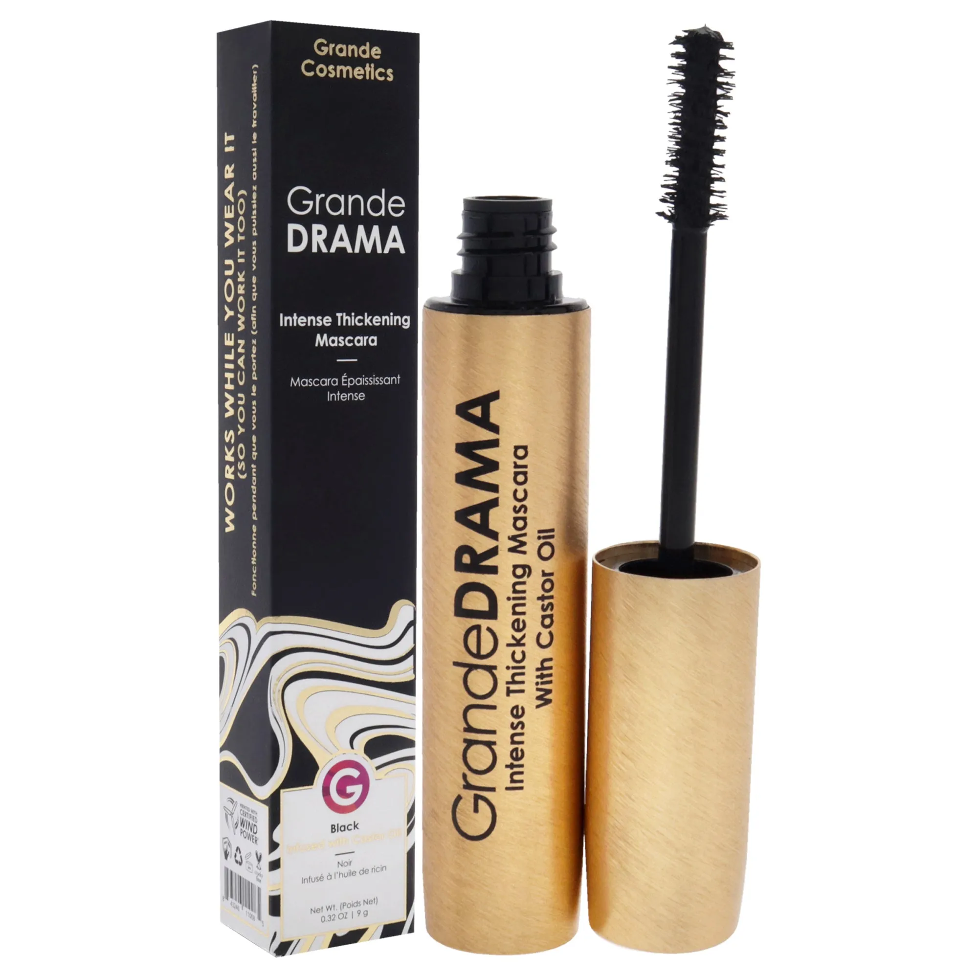 GrandeDRAMA Intense Thickening Mascara - Black