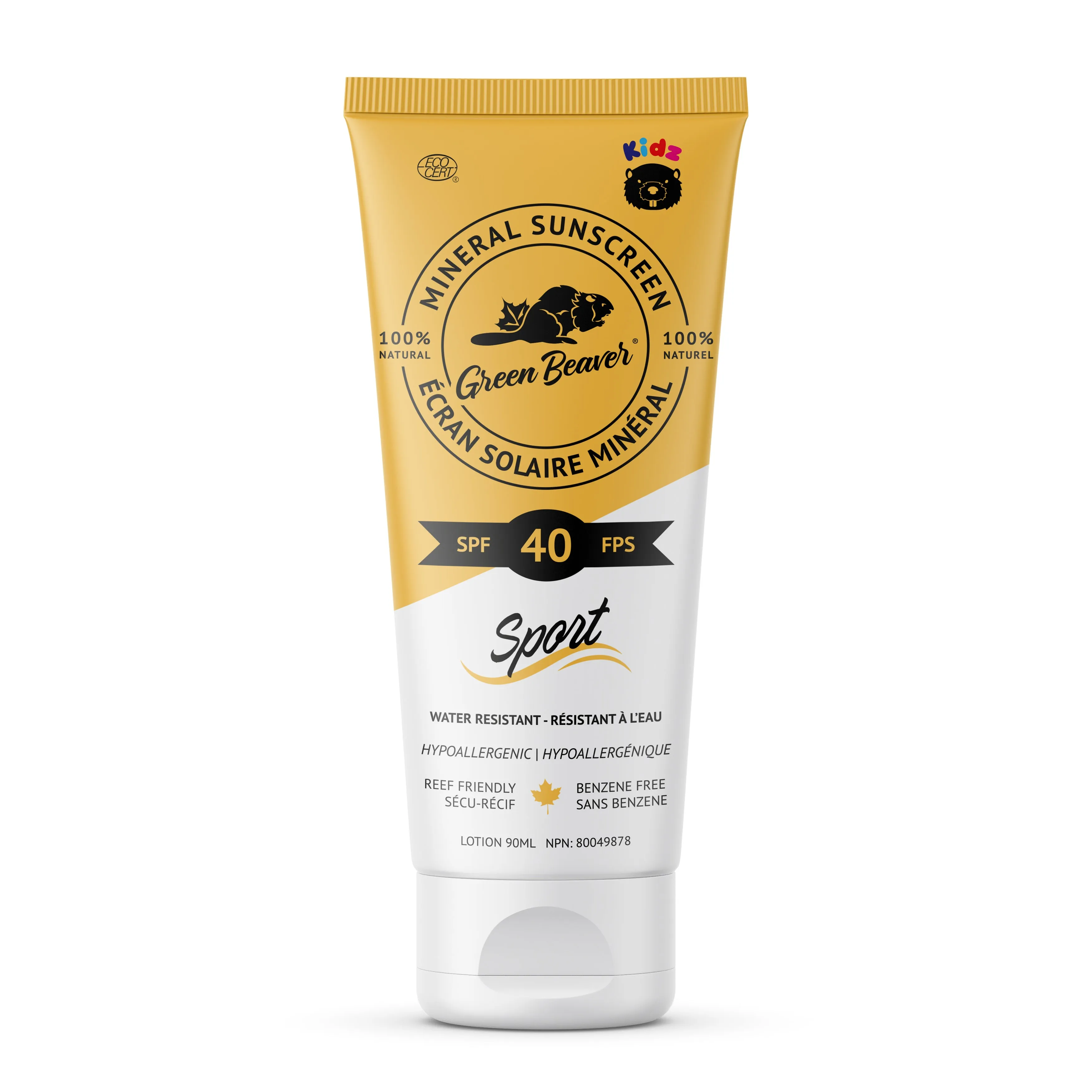 Green Beaver - SPF 40 Kid's Lotion, 90 mL