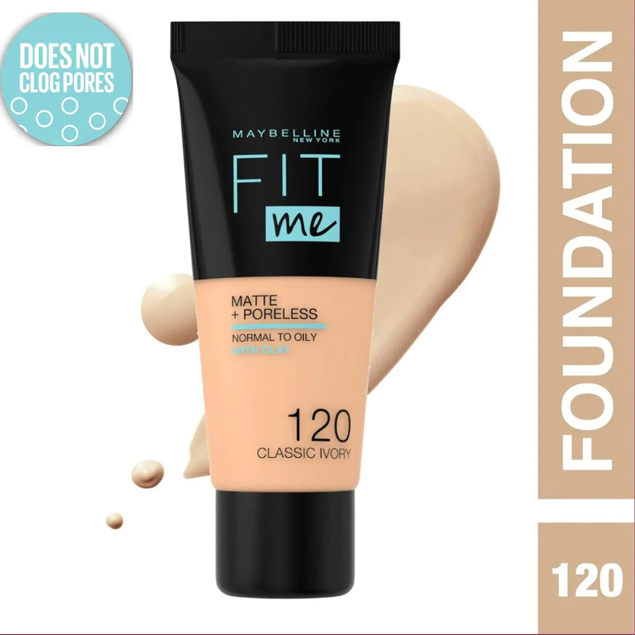 Maybelline Fit Me Matte   Poreless Liquid Foundation Ideal For Normal To Oily Skin