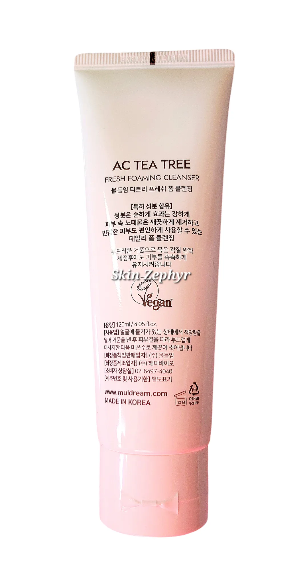 Muldream AC Tea Tree Fresh Foaming Cleanser