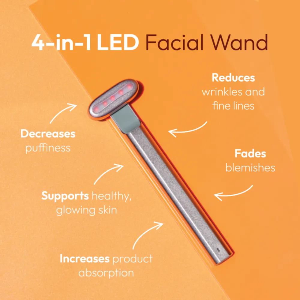 Peachaboo Mini Glo 4-in-1 LED Facial Wand