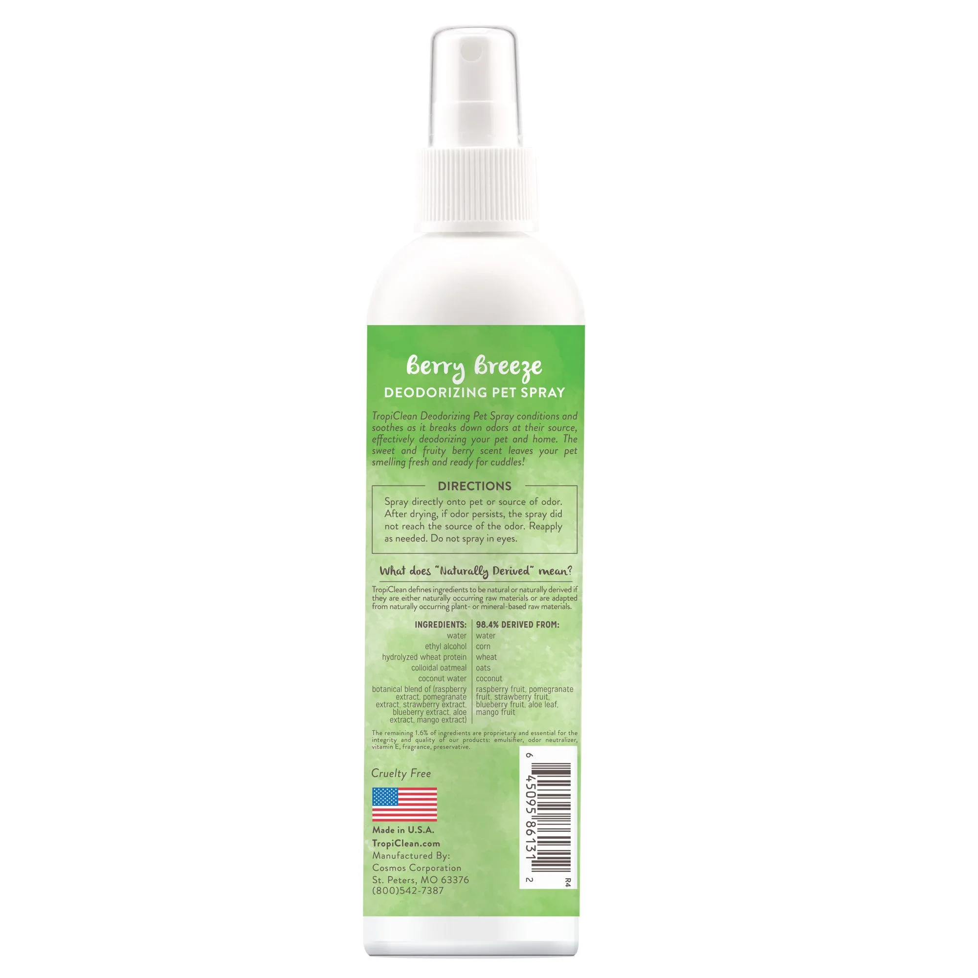 Tropiclean Berry Breeze Deodorizing Pet Spray