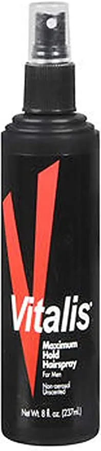 Vitalis Maximum Hold Hairspray for Men 8 oz,