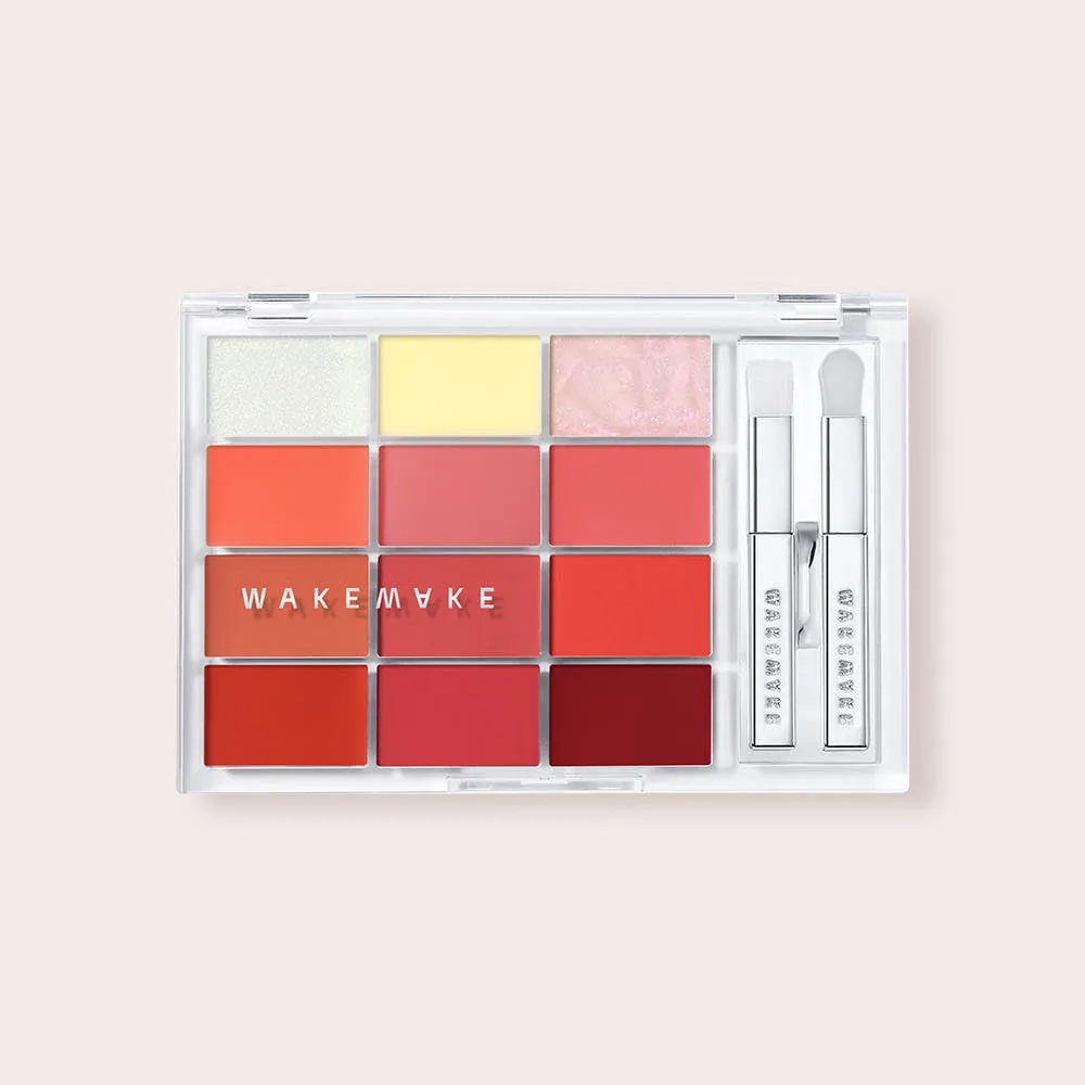 WAKEMAKE Soft Coloring Lip Palette 12g